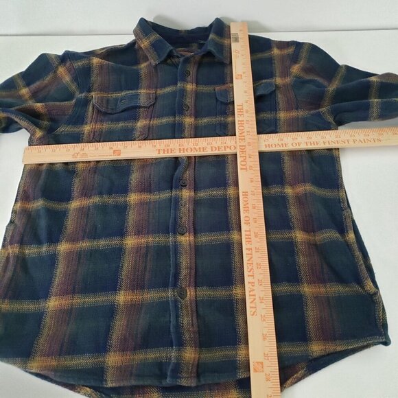 Orvis Big Bear Plaid Shirt Heavyweight Double Brushed Flannel Mens Size Large - Picture 9 of 11